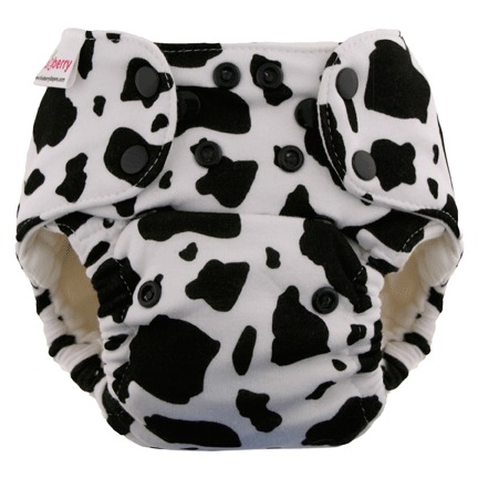 Blueberry Bamboo One Size Fitted Diaper