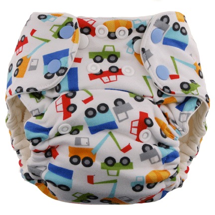 Blueberry Bamboo One Size Fitted Diaper