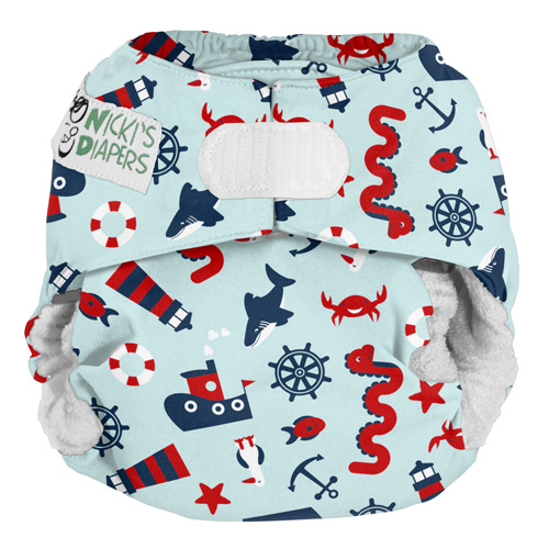 Nicki's Diapers Bamboo One Size All-in-One (Hook & Loop)