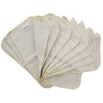 Blueberry 100% Organic Cotton Wipes - 12 pack