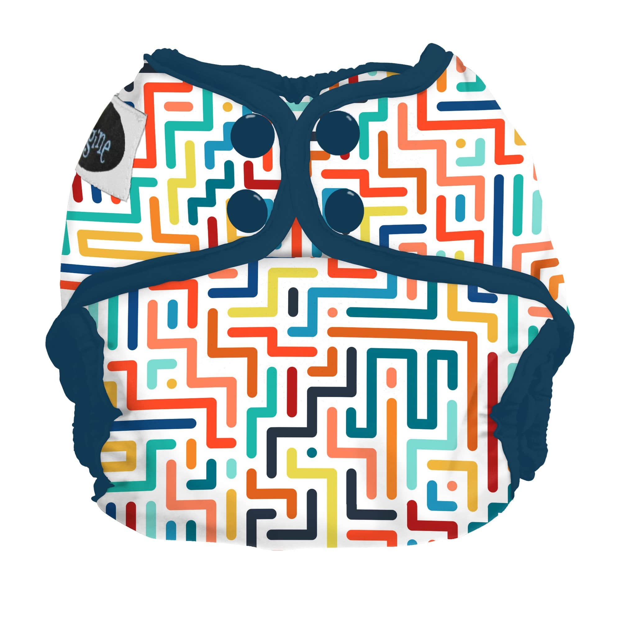 Imagine Baby Snap Diaper Cover Labyrinth / Newborn