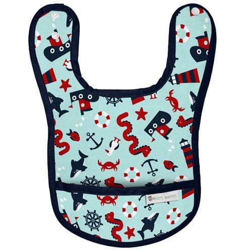 Nicki's Diapers Waterproof Bib Nautical Nessie