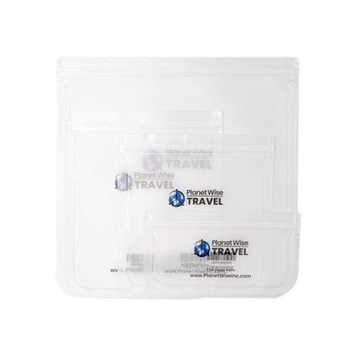 Planet Wise Leak-Proof Combo Pack 4-Pack - Clear