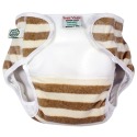 Imse Vimse Organic Cotton Velour Diaper Cover - Mocha Stripe