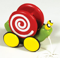 Wooden Pull Along Snail Friend