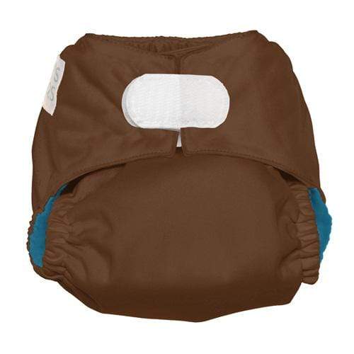 Nicki's Diapers Ultimate Hook & Loop All-In-One Diaper Choco Blueberry / Newborn