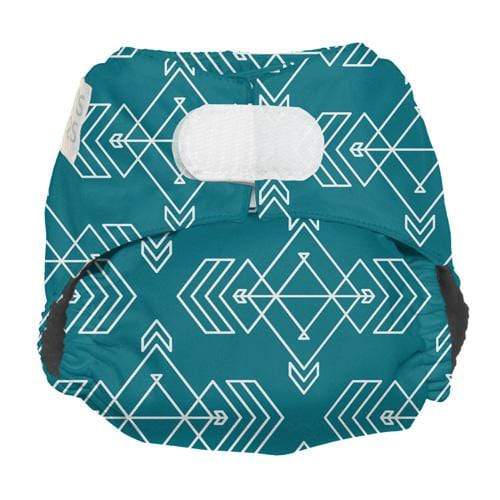 Nicki's Diapers Ultimate Hook & Loop All-In-One Diaper Compass Lagoon / Newborn