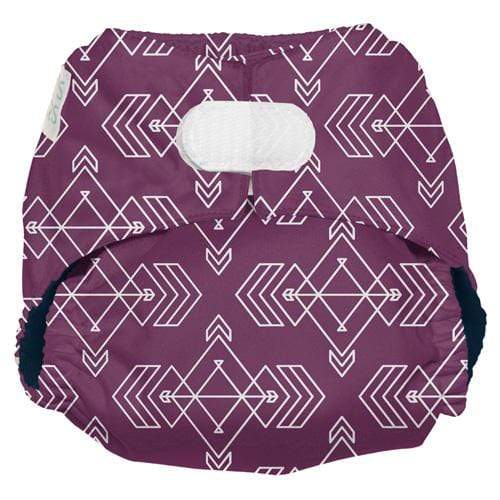 Nicki's Diapers Ultimate Hook & Loop All-In-One Diaper Compass Mulberry / One Size
