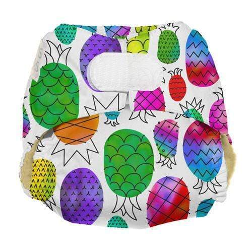 Nicki's Diapers Ultimate Hook & Loop All-In-One Diaper Pineapple Paradise / Newborn