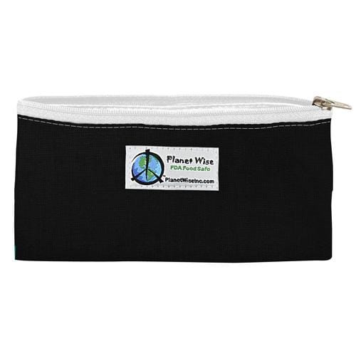 Planet Wise Reusable Printed Zipper Snack Bag Black