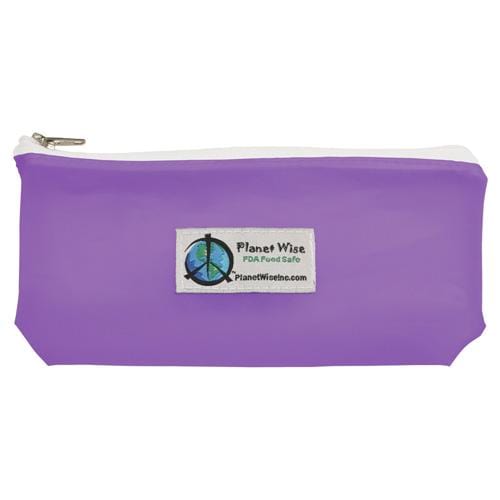 Planet Wise Tinted Zipper Snack Bag Purple / Snack Bag / 1